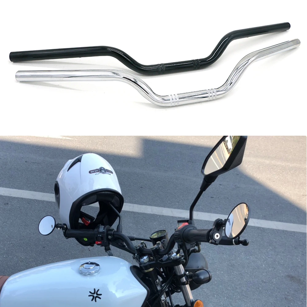 22mm 7 8 Universal Motorcycle Handlebar Retro Sportster Bobber Chopper Scrambler Handle Bar For Motorbike Nc750x Pcx Hot Sale Handlebar Aliexpress