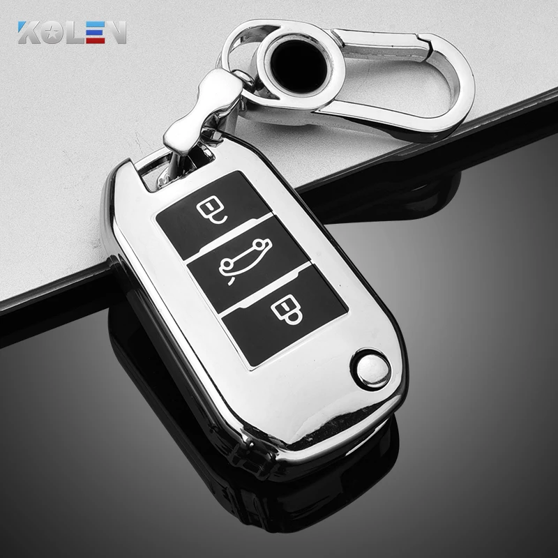 

Soft TPU Car Remote Key Case Cover Shell Fob For Citroen C3 C4 C5 C6 CACTUS Picasso Xsara For Peugeot 308 3008 508 208 408 307