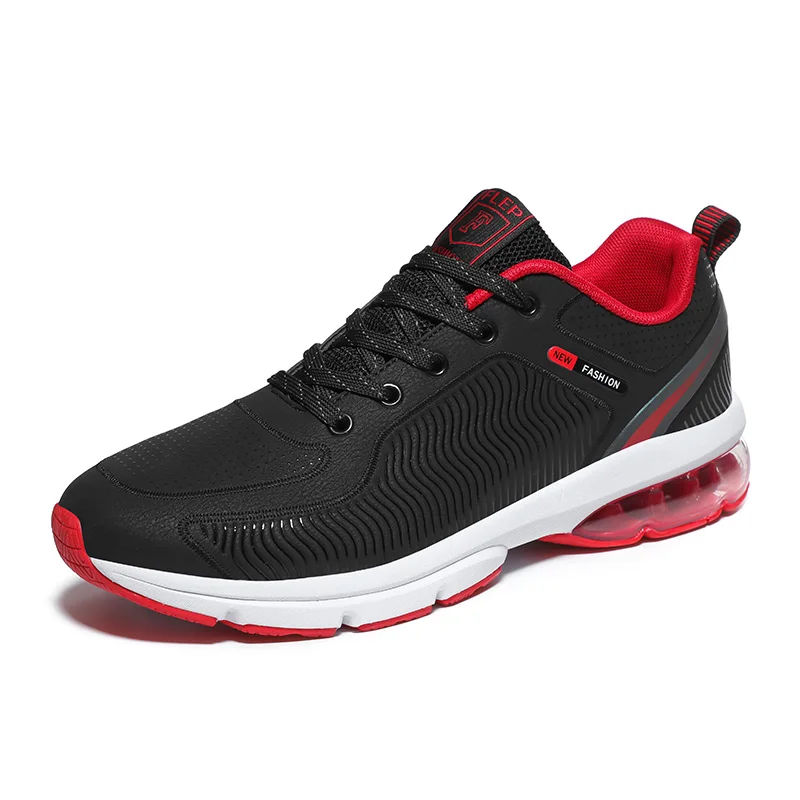 SENTA Max Running Shoes for Men Cushioning Sport Outdoor Jogging Sneakers Comfortable Breathable for Men Air Running Shoes - Цвет: Black Red