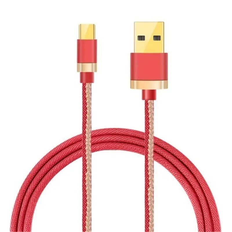 Usb type C роскошный Быстрый зарядный джинсовый кабель type-c для зарядного устройства USB C кабель для iPhone samsung Xiaomi huawei кабели для мобильных телефонов