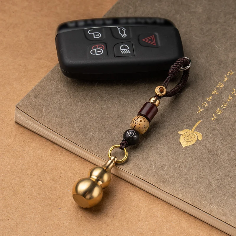 brass gourd rope pendants (8)