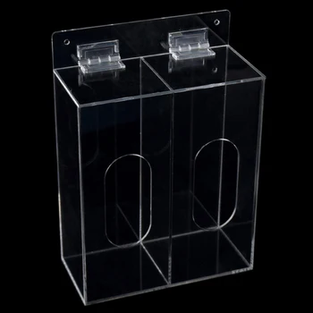 

Wall Mounting Disposable Face Cover Dispenser Box Holder Organizer with Lid