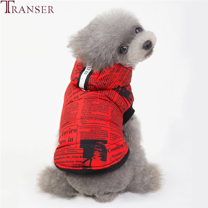 

Transer Fashion Letter Printing Warm Dog Jackets Winter Pet Coat Hoody Dog Overcoat Windbreaker Small Medium Dog Clothes 9904