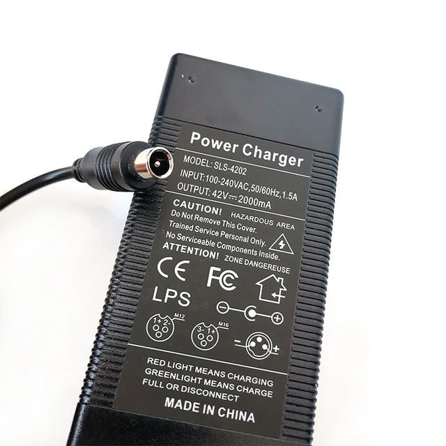 Adaptateur de chargeur 42 V 2A pour Trottinette électrique Xiaomi M365 /  PRO / Ninebot S1 ‑ S4 Noir - Accessoire trottinette électrique - Achat &  prix