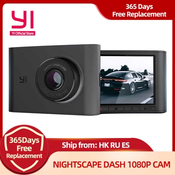 YI Nightscape Dash Camera 2.4 inch LCD Screen 140 Wide Angle Lens Night Vision HD 1080P Car DVR Dashboard Camera Vehicle