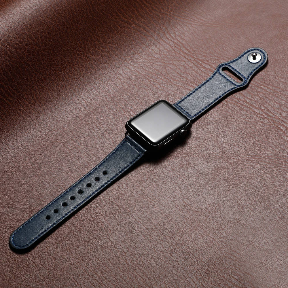 Ремешок для apple watch band iwatch band 44 мм 40 мм 42 мм 38 мм apple watch 5 4 3 2 1 аксессуары кожаный браслет