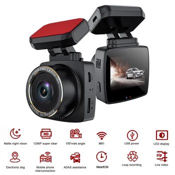 

2 inch 2K Car Dashcam Wireless Wifi Control Support APP Control with 170 degrees wide Angle Car Driving Recorder