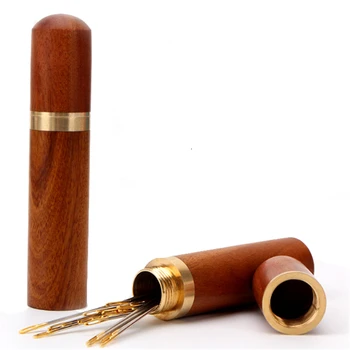 

Sewing Box DIY Sewing Needle Holder Case Boxes Leather Knitting Embroidery Mending Holder Needles costurero organizador