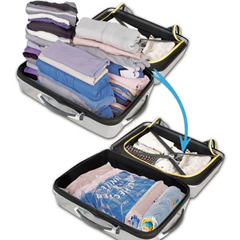 

Vacuum Storage Rangement Bag Vac Space Saver Seal Compressed Bag Clothes Wardrobe Travel Organizer 4 Size Save Space Bags