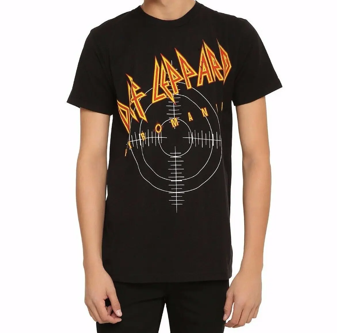 Def Leppard PYROMANIA LOGO T-Shirt tops wholesale tee Free shipping new fashion t shirts streetwear shirt mens |