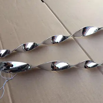 

12Pcs Hanging Protect Crop Deterrent Repellent Pigeons Portable Garden Scare Safe Bird Spiral Reflective Rod Design Outdoor N0X5