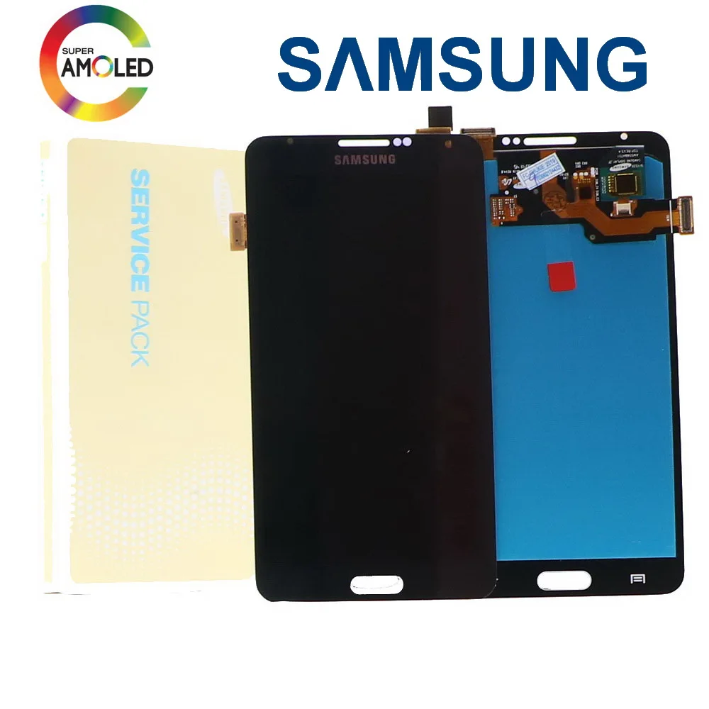 ЖК-дисплей Super AMOLED для Samsung Galaxy Note3 Note 3 N9005 с сенсорным экраном и дигитайзером в