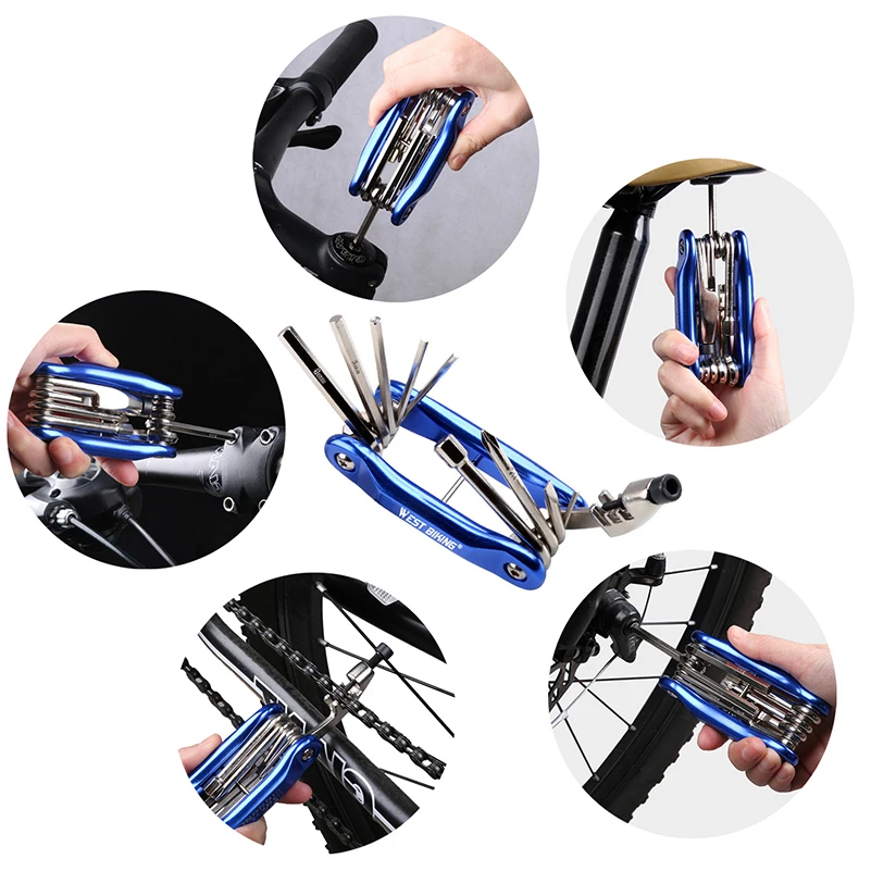 Multifunction Bicycle Bike Repair Tools Steel 10 in 1 Kit Herramientas  Bicicleta Cycling Folding Wrench Ferramentas Bike Tools - AliExpress