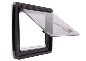 

New Design 900x550MM RV Caravan Trailer Motorhome Top-Hung Side Window Hatch Round Corner/Right Angle Outer Frame