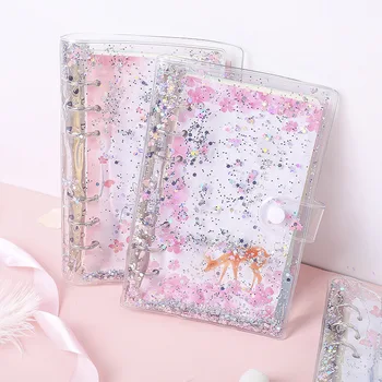 

1pc Girl Heart Hand Book Book Squares Loose-leaf Simple Diary Cute Ins Wind A6 Notebook Set
