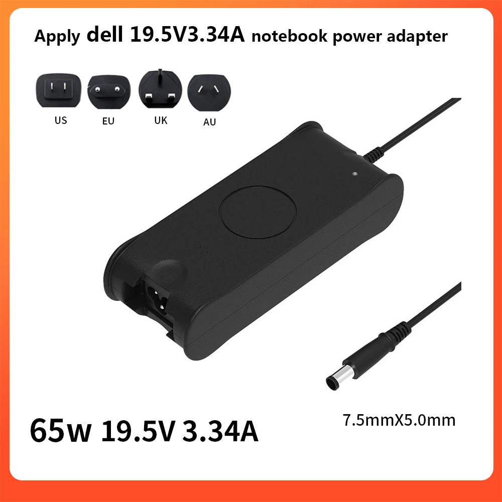 Для Dell 19.5V3.34A адаптер питания для ноутбука dell 65W компьютерное зарядное