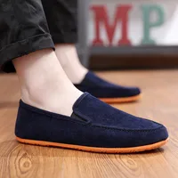 Men’s Variety of Color Canvas Peas Shoes Trendy Lazy Casual Shoes Men’s Vulcanized Shoes Men Sneakers 1