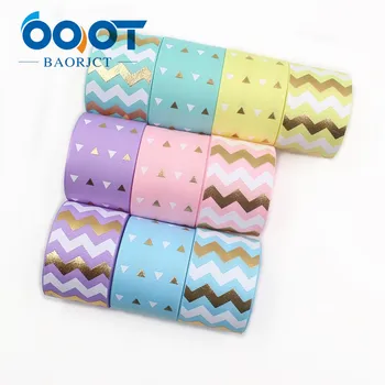 

OOOT BAORJCT I-19928-2279,38mm,10yards Hot gold dots Printed grosgrain ribbon,DIY jewelry accessories,wedding birthday packaging