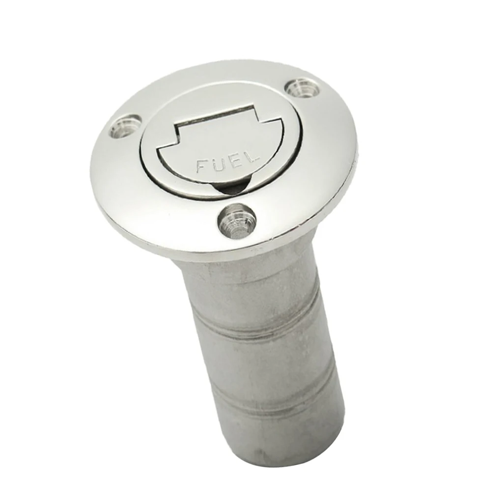 Boat Fuel Tank Deck Fill/Filler Cap Keyness - 1-1/2 inch Oil Marine 316 Stainless Steel Hardware for Yacht Caravan RV