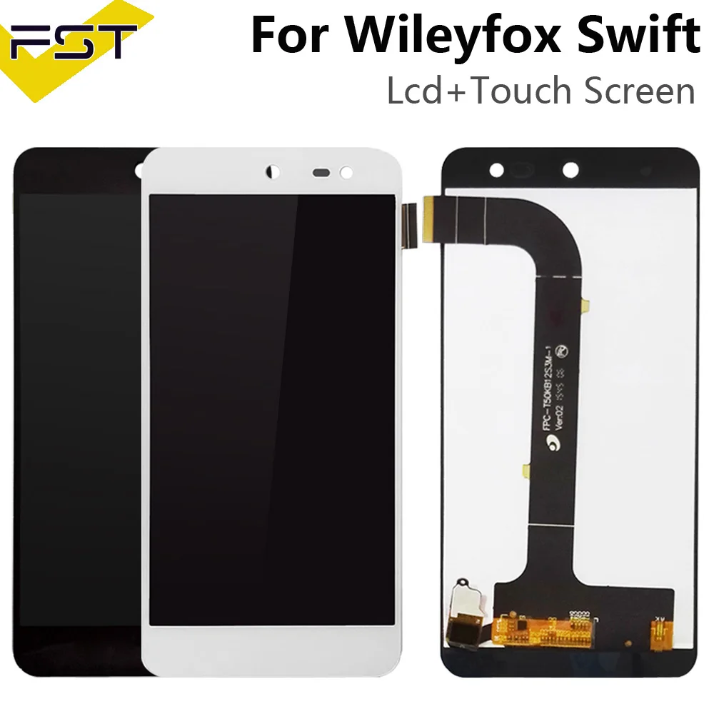 ЖК-дисплей 5 0 дюйма для Wileyfox Swift кодирующий преобразователь сенсорного экрана в