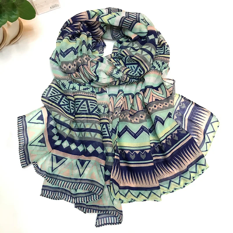 

Bohemian Ethnic-Style Bali Yarn Scarf Travel Holiday College Style Beach Towel Geometry Shawl a Generation of Fat