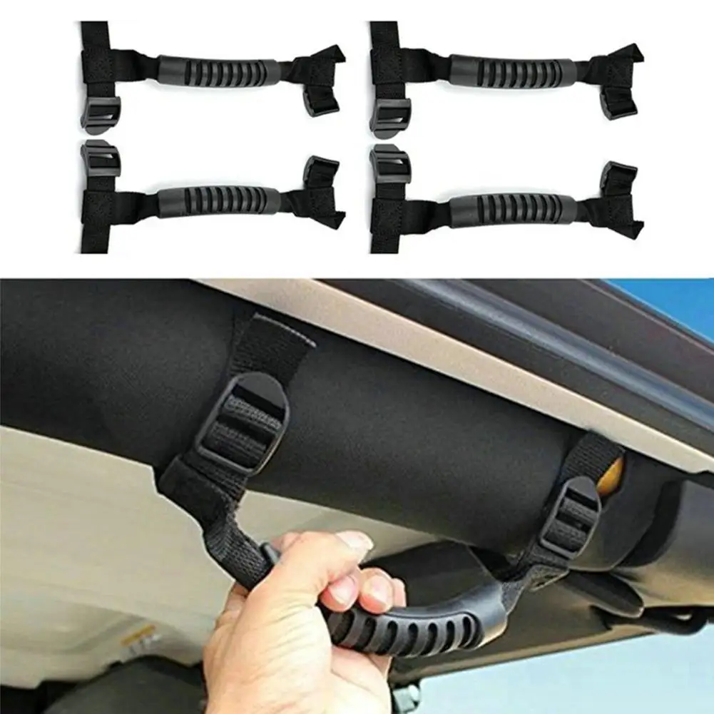 4pcs Car Grip Handle Automotive Adjustable Standing Aid Safety Handle