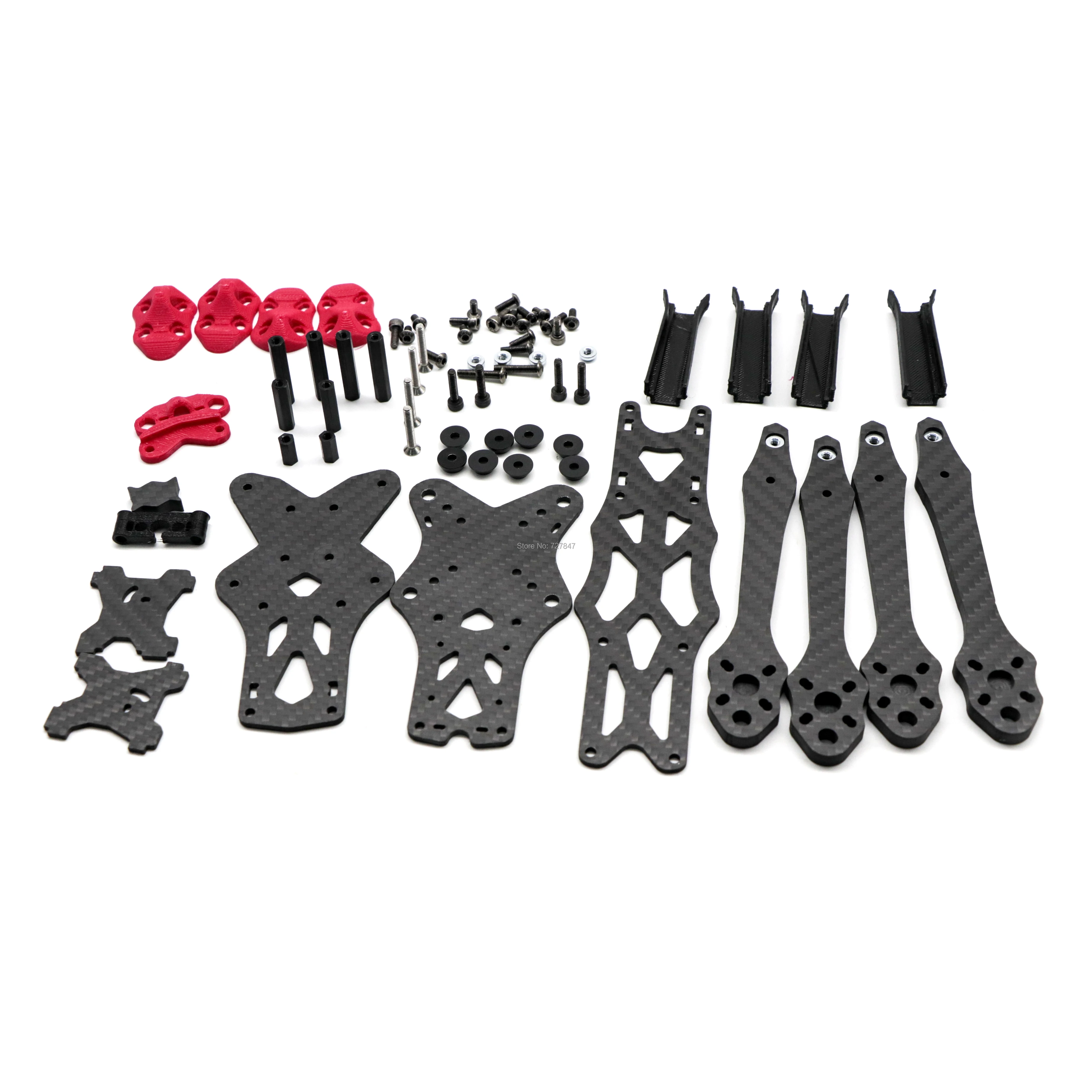 5inch 225mm / 6inch 260mm / 7inch 295mm Carbon Fiber Quadcopter Frame Kit For APEX 7 Inch APEX-HD FPV Freestyle RC Racing Drone 4 5inch 225mm / 6inch 260mm / 7inch 295mm Carbon Fiber Quadcopter Frame Kit For APEX 7 Inch APEX-HD FPV Freestyle RC Racing Drone - Image 4