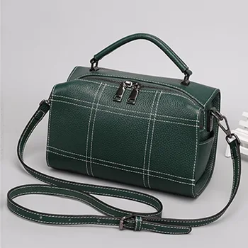 

Summer Fashion Shoulder Bag Full-grain Leather Pillow Bag Hand Genuine Leather Shoulder WOMEN'S Bag
