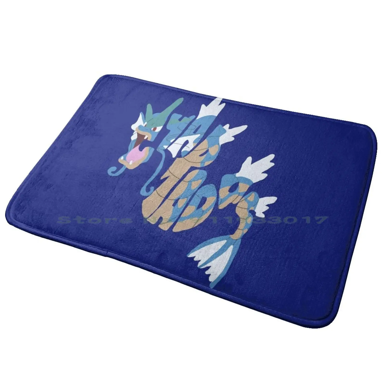 

Коврик для входной двери Gyarados, коврик для ванной, типография Gyarados, коврик для ног с изображением дракона, моря, монстра, нескользящий, для спальни, кухни, коврик для ног, напольный ковер