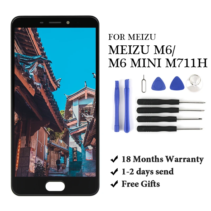 

5.2''Original LCD For MEIZU M6 LCD Display Touch Screen Digitizer with Frame for Meizu M6 M711H M711M M711Q LCD Replacement