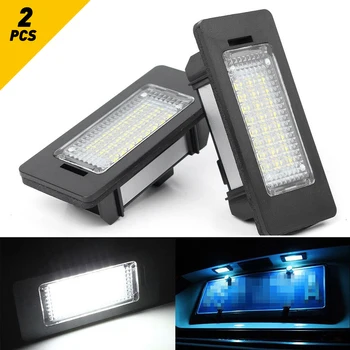 

AUXITO 2x Canbus LED Number License Plate Lights For For E90 E91 E90N E92 E93 E46 E39 E60 E61 E88 E70 M5 Car Lights 6000K White