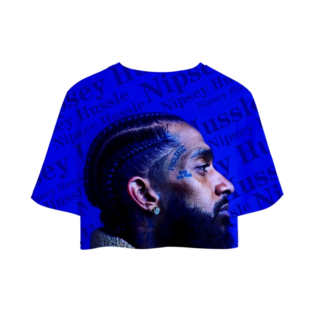 Nipsey hussle/женские комплекты с принтом,, альбом, пупок, короткий рукав и короткие штаны, круглый вырез, летний комплект из двух предметов, оверсайз