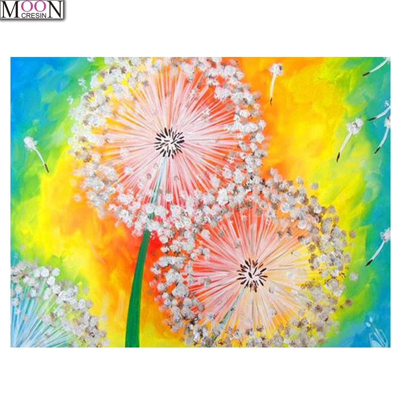 

5D Diy Diamond Embroidery Dandelion flower Diamond Painting Mosaic PictureOf Rhinestones,Cross-stitch Full Square&Round Painting