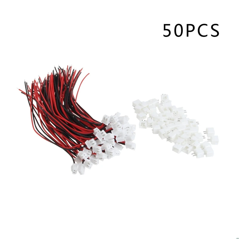 

50 Sets JST XH 2.5 2 Pin Battery Connector Plug Female Male With 150MM Wire