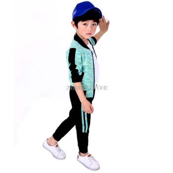 

Boys Girls Baseball Jacket+Pants Sports Suit Children Basketball Jogging Tracksuits Clothing Set Kids School game suit