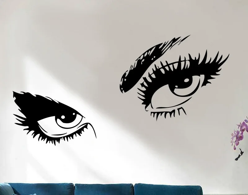 Foreign Trade AliExpress Wholesale Removable Hot Selling Decoration Wall Stickers Hepburn's Eyes Europe And America Wall Sticker