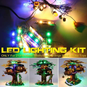 

LED Light Up Kit For Ideas Series Tree House Toys Lighting Set Compatile With 21318 not included the model