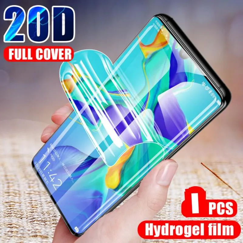 Полностью Защитная Гидрогелевая пленка для Xiaomi mi 8 SE A2 Lite Pocophone F1 экрана Red 6A 6 Pro без