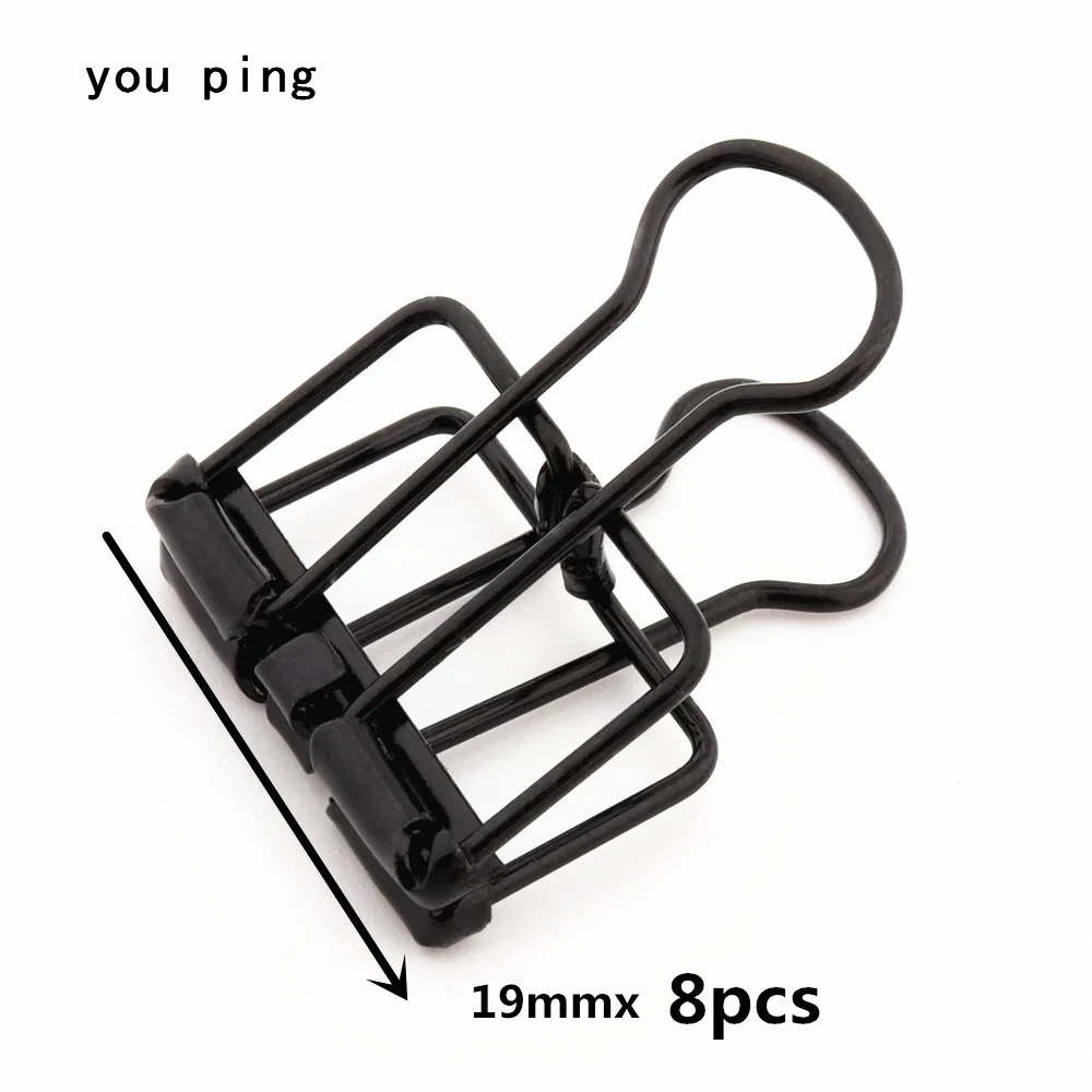 Hochwertiger 93 schwarzer Metall-Binderclip, 48 mm, 32 mm, 19 mm, für dekorative Clips, Schüler, Schule, Bürobedarf