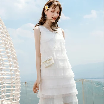 

2020 New Summer Fashion Slim Fit Women Dress Casual High Quatily Ladies Dresses Solid Color Sleeveless Female Vestidos LT301