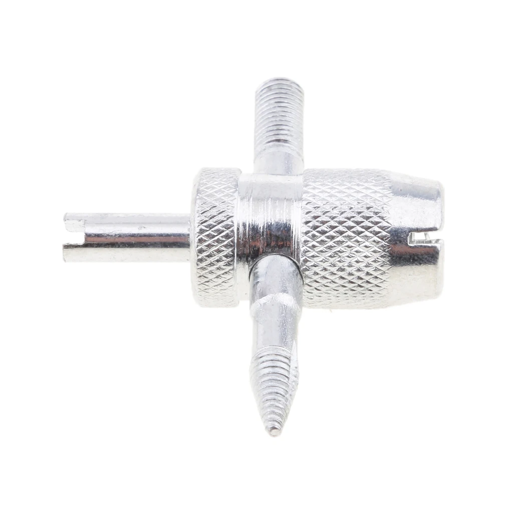 4 Way Motorcycle Tyre Valve Repair Remover Tire Accessory + 4 Stem Cores