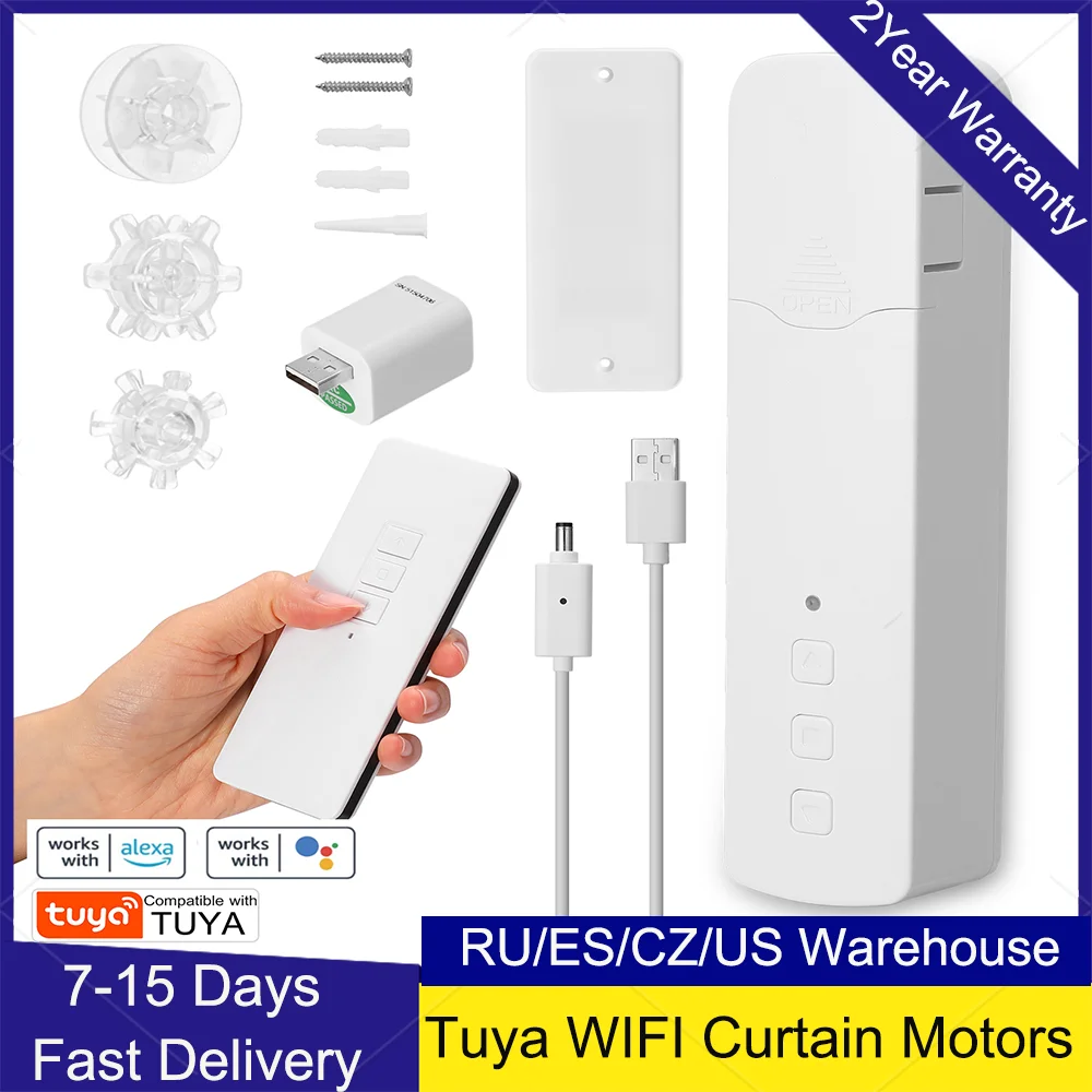 Tuya Wifi M515egwt Smart Motorized Chain Roller Blinds Pull Bead ...