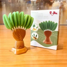 

Creative Fruit Stick Green Fruit Insert Reusable Delicate Fruit Plate Decorative Stick Dessert Fork