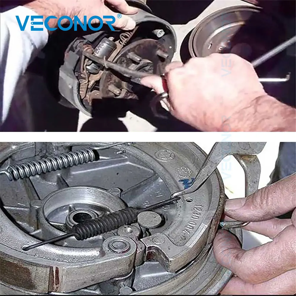 Outil De Ressort De Rappel De Frein à Tambour ,opération Facile Et Robuste ,pince à Ressort De Frein Professionnelle Antirouille En Acier Chromé Haute Dureté Pour Voiture , Outils à