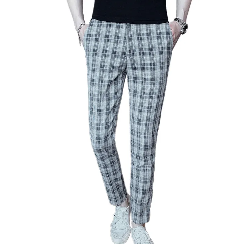 mens plaid khaki pants