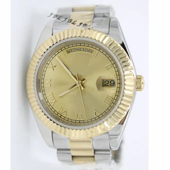 

fashion Men's Sport Watch 18K Gold DAYDATE Series 40MM Gold Dial 2813 High Quality Automatic Movement Sapphire Original watch