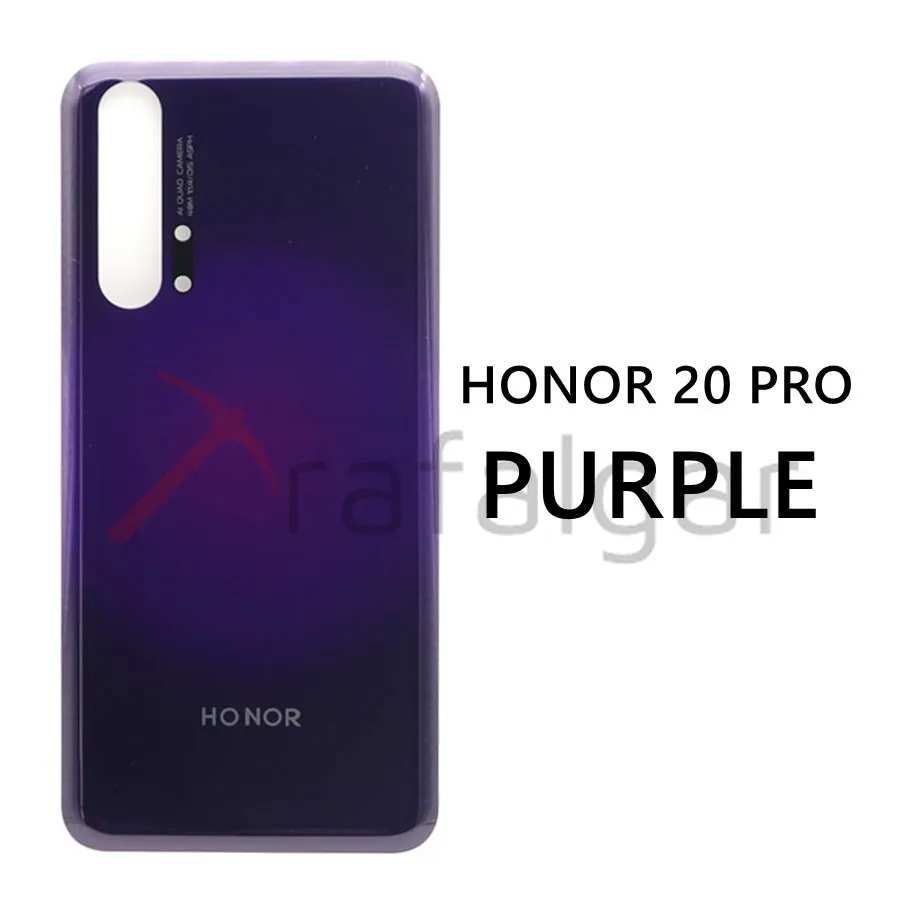Заднее стекло для Huawei Honor 20 Pro задняя крышка аккумулятора 10i 20i V20 панель корпус