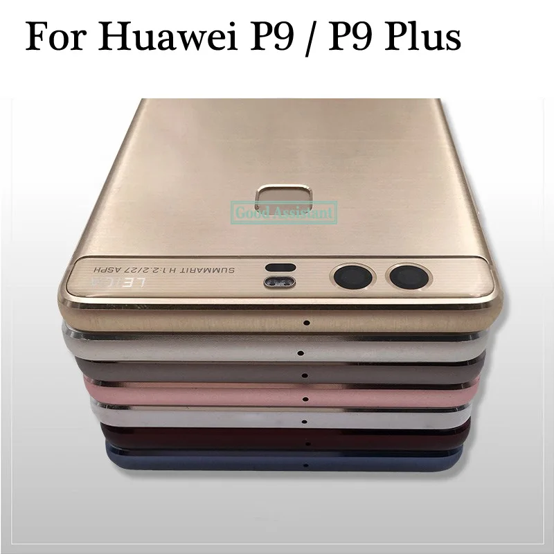 Оригинальная б/у для huawei P9 EVA-L29/Для huawei P9 Plus VIE-L09 VIE-L29 задняя Батарея крышка дверца батарейного Корпус задняя Стекло запчасти