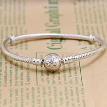 Браслет «Змейка» с подвеской в виде маленького детеныша и камня, подходит для 925 пробы серебряного браслета с бусинами, очаровательное ювелирное изделие «сделай сам»