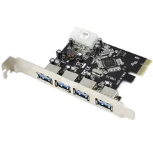 4 Ports USB 3.0 Pci-e Expansion Card PCIe PCI Express USB 3.0 HUB 4-Port Adapter